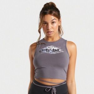 GYMSHARK Tie Ribbon Crop Top